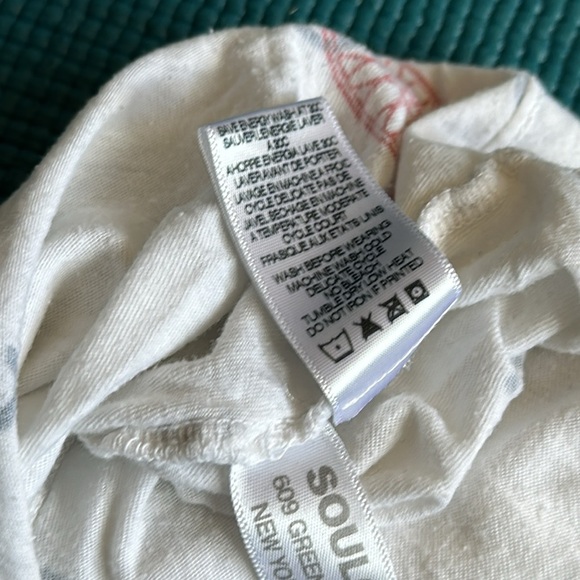 Soulcycle White Scattered Letters Logo Tank Top Small - Picture 8 of 8